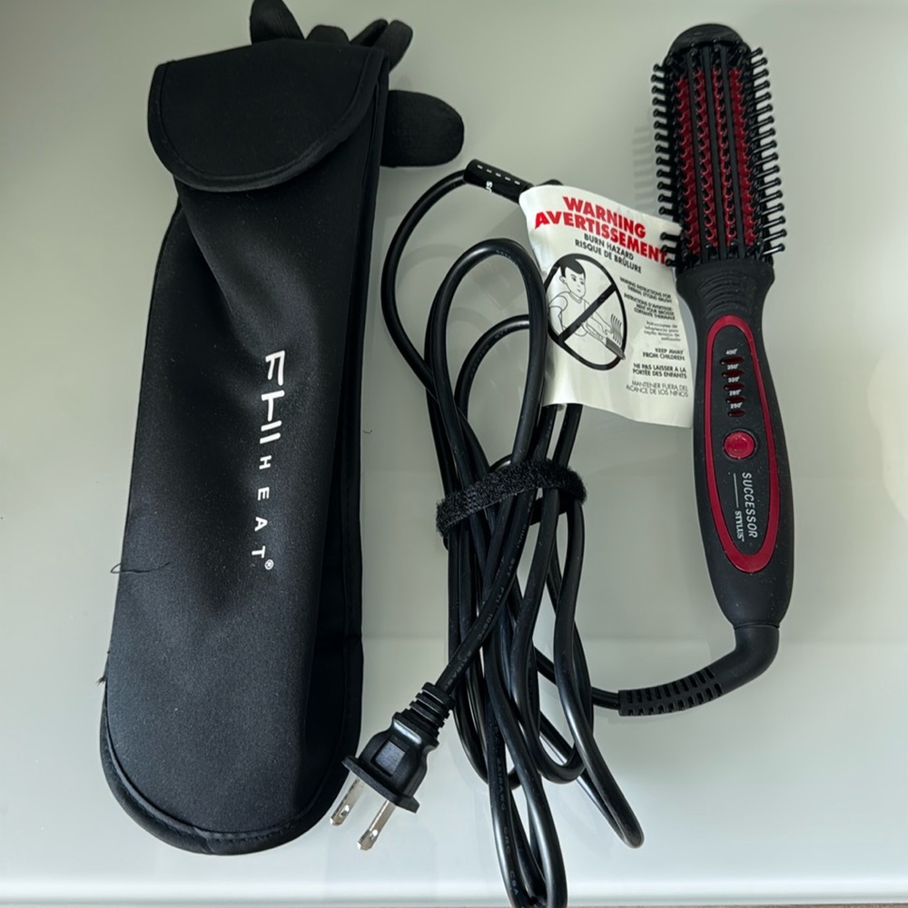 FHI Successor Heat Stylus Pro Thermal Styling Brush with Travel Case and Gloves